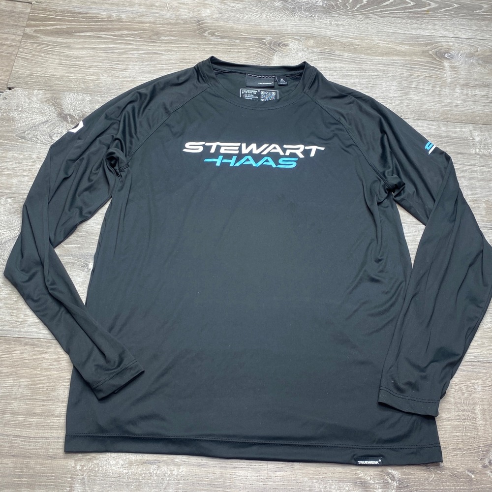 Truewerk B1 LS Sun Tee Mens Medium Black Stewart-Haas Racing Long Sleeve Shirt